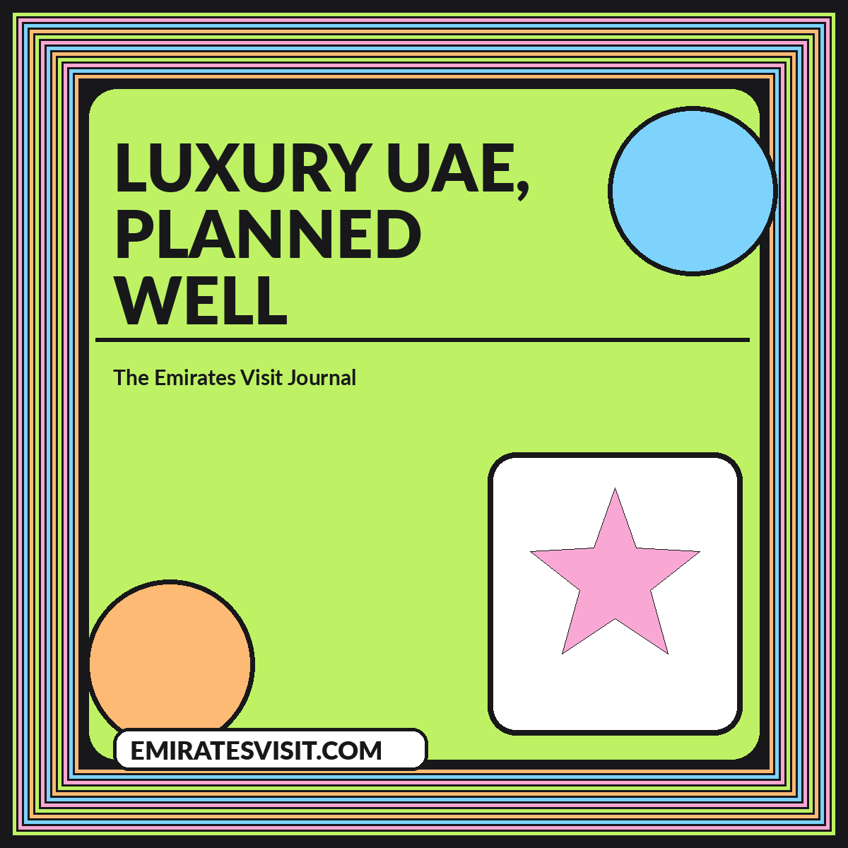 Luxury UAE, Planned Well illustrated article cover