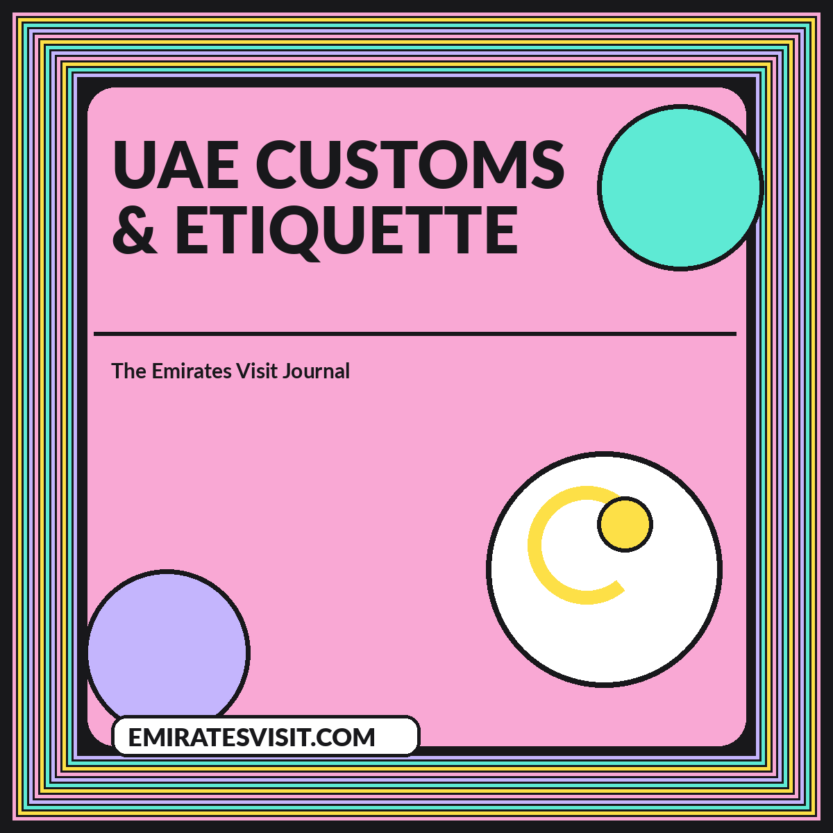 UAE Customs & Etiquette illustrated article cover