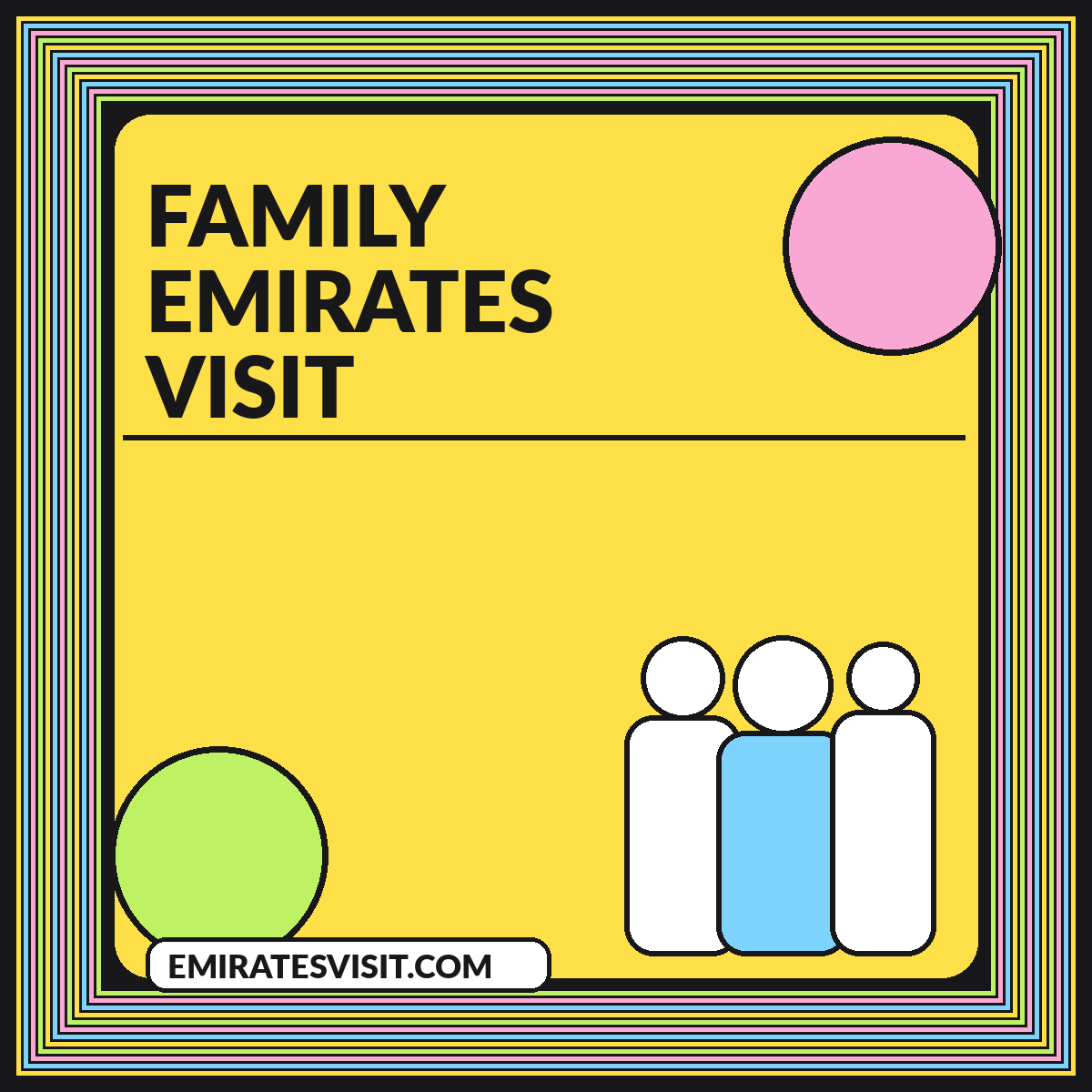 Illustrated guide card for UAE Family Visit Planning for Realistic, Enjoyable Days