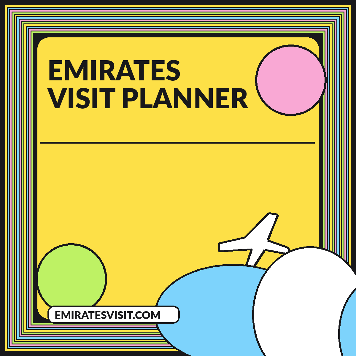 Illustrated guide card for UAE Emirates Visit Planner: Build a Trip That Fits